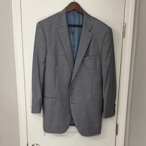 Peter Millar Black, Blue and White Patterned Blazer